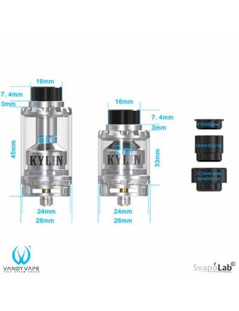 Vandy Vape KYLIN RTA - le dimensioni