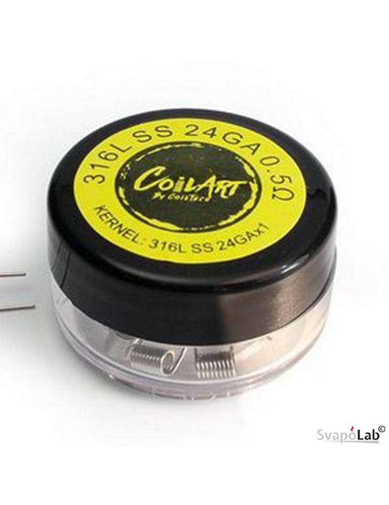 Coilart SS316L premade coil 0,5 ohm – 24 GA (conf. 10 pz)