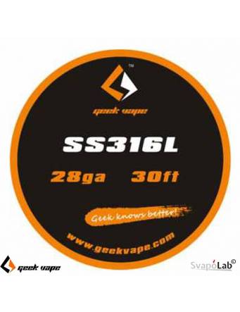 Geekvape SS316L filo resistivo 28 GA (10mt)