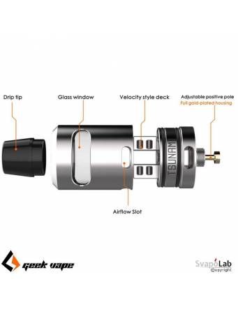 Geekvape TSUNAMI 24 RDA Glass Window - componenti