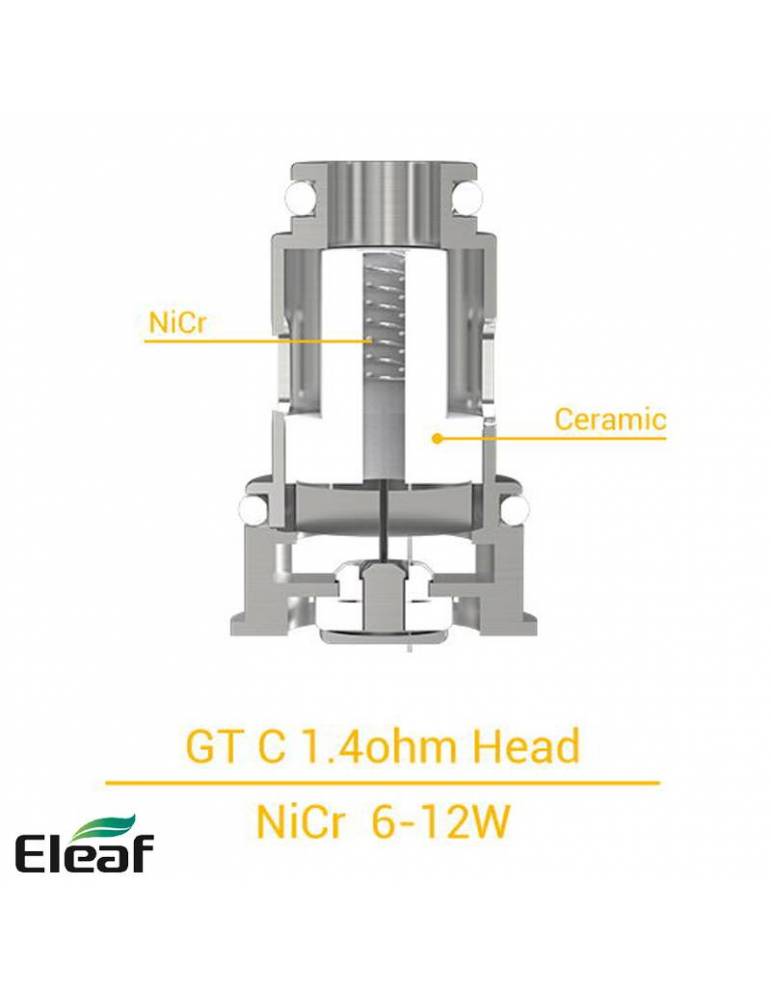 Eleaf GT-C coil Ceramic 1,4ohm/7-14W (1 pz)  per IJUST MINI e IJUST AIO