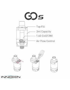 Innokin Go S MTL tank 2ml/ø20mm (1 pz) - scheda tecnica