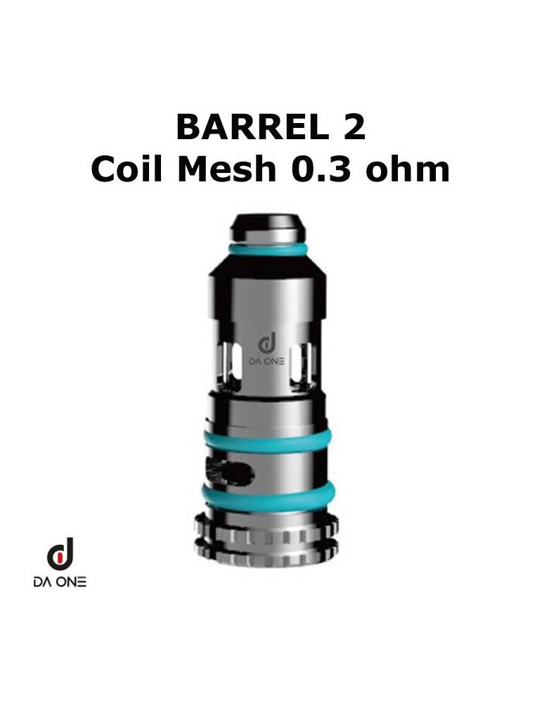 Da One BARREL 2 coil mesh 0,3ohm (1 pz)