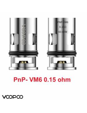VooPoo PNP-VM6 coil 0,15ohm/60-80 (1 pz) per serie Vinci e Drag