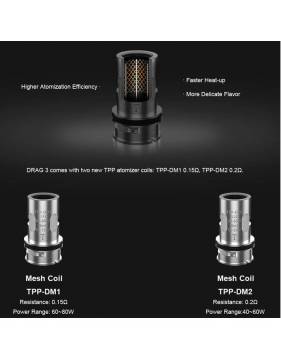 VooPoo TPP pod 5,5ml Resistenze