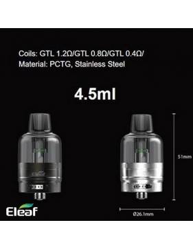 Eleaf GTL pod tank DTL 4,5ml - Capacita'