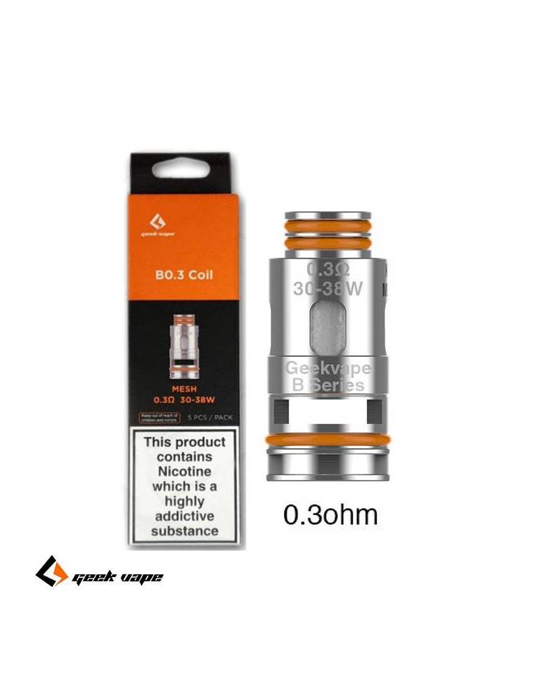 Geekvape B coil DTL 0,3ohm/30-38W (1 pz) per Aegis Boost serie, Hero e Z nano