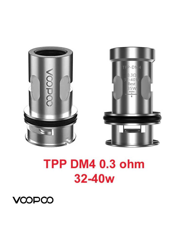 VooPoo TPP-DM4 coil mesh DTL 0,30ohm/32-40W (1 pz)