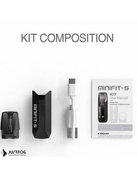 Justfog MINIFIT-S pod kit MTL 420mah (pod 1,9ml) contenuto confezione