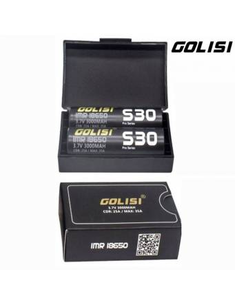 Golisi S30 18650 Li-ion 3000mah/35A (2 batterie con custodia)