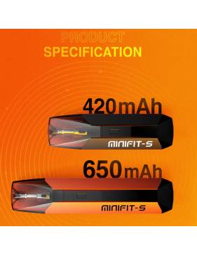 Justfog MINIFIT-S PLUS pod kit MTL 650mah confronto