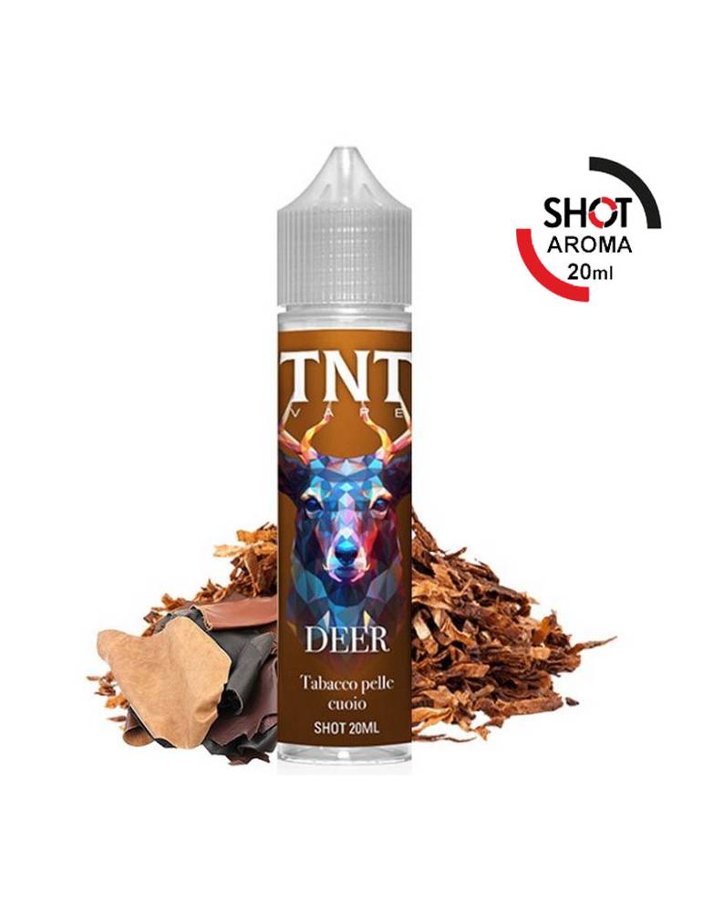 TNT Vape ANIMALS – DEER 20ml aroma Scomposto Cream (Tabacco Pelle e Cuoio)