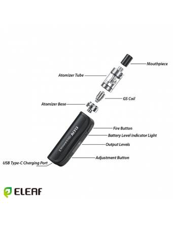 Eleaf ISTICK AMNIS 3 kit 900mah (con GS Drive tank 2ml) MTL componenti