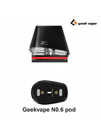 Geekvape N0.6 pod di ricambio 2ml/20-25W (2 pz con coil integrata 0,6ohm) RDTL per AN2