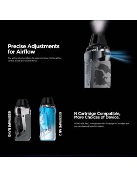 Geekvape N0.6 pod di ricambio 2ml/20-25W (2 pz con coil integrata 0,6ohm) RDTL per AN2 - Airflow
