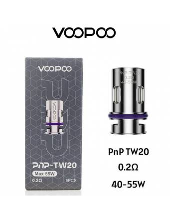 VooPoo PNP-TW20 coil 0,2ohm/40-55W (1 pz) DTL, per UFORCE-L e serie PNP pod/tank lp