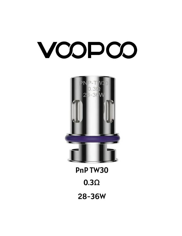 VooPoo PNP-TW30 coil 0,3ohm/28-36W (1 pz) MTL-RDTL, per UFORCE-L e serie PNP pod/tank