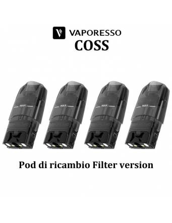 Vaporesso COSS Filter Version - pod di ricambio 0,6ml MTL (4 pz)