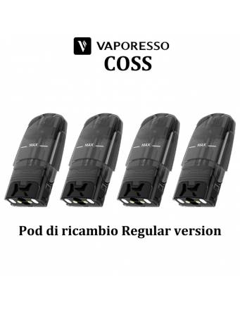 Vaporesso COSS Regular Version - pod di ricambio 0,6ml MTL (4 pz)