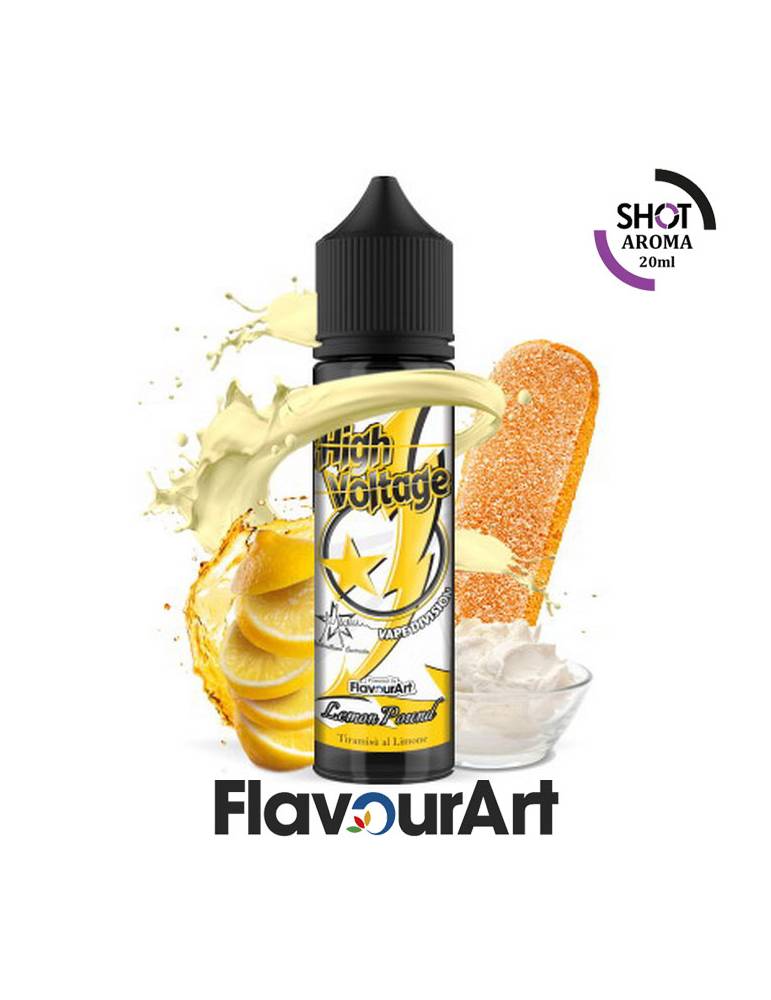 Flavourart High Voltage – LEMON POUND 20ml aroma Shot Cream (Tiramisù al Limone)