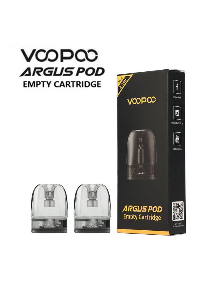 VooPoo ARGUS pod di ricambio 2ml (2 pz, NO coil) MTL-RDTL