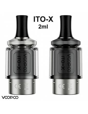VooPoo ITO-X pod di ricambio 2ml (2 pz-NO coil) MTL-RDTL per DRAG Q e serie DORIC