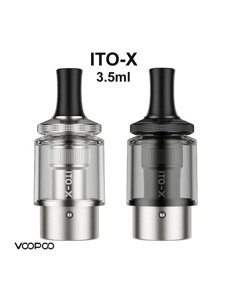 VooPoo ITO-X pod di ricambio 3,5ml (2 pz-NO coil) MTL-RDTL per DRAG Q e serie DORIC