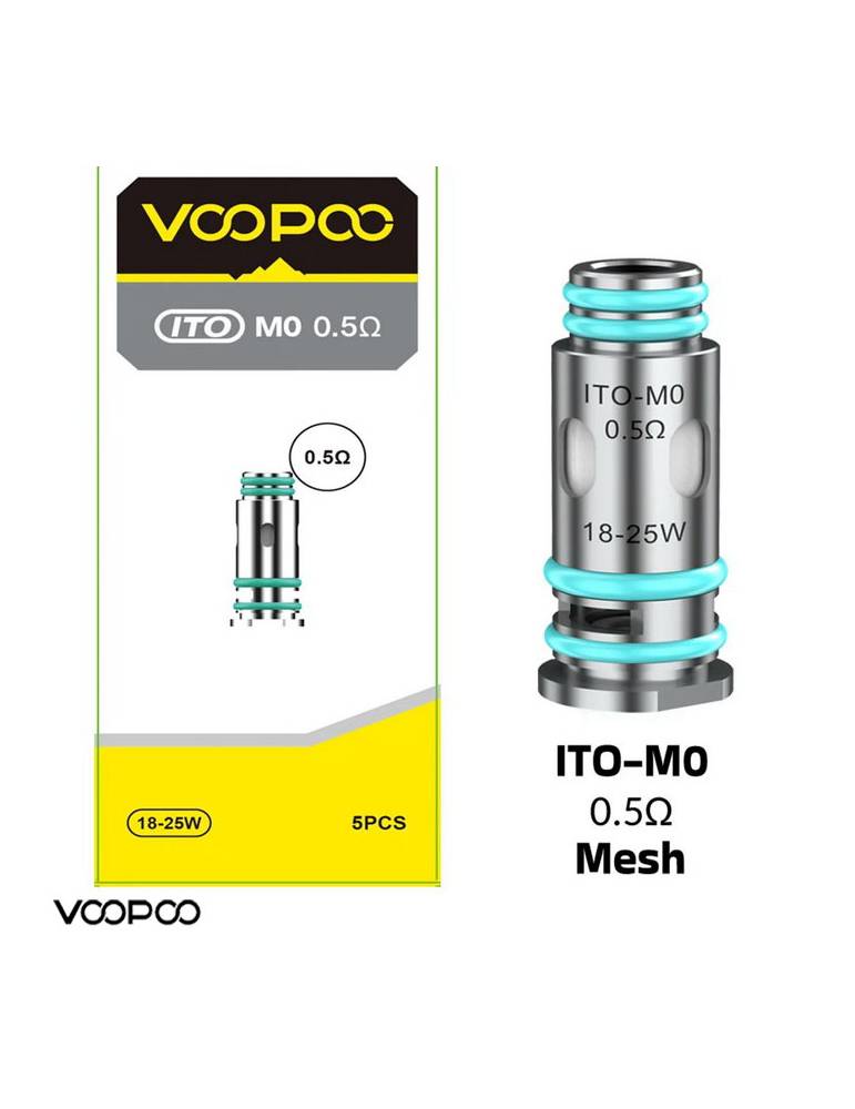 VooPoo ITO M0 coil 0,5ohm/18-25W (5 pz) RDTL per serie ITO, DORIC e ARGUS